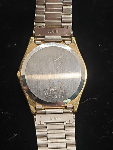 Rare Vintag Mens Quartz Watch Seiko 6533-8009 Bud Light Gold Tone Day Date - Picture 3 of 19