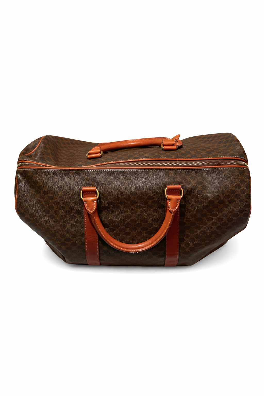 Vintage Céline 48H Leather Travel Bag from 1997 - Brown Leather