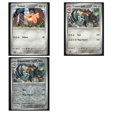 3 Card Pokemon TCG - Journey Together - Cufant 109/159 & Cooperajah 110/159 LP