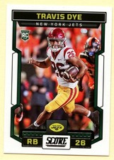 2023 Panini Score Football Travis Dye card #329 USC Trojans/New York Jets RC