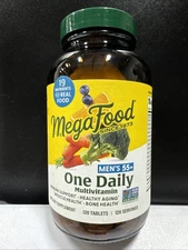 Megafood Men's 55+, One Daily Multivitamin 19 Nutrients 120 Tablets Exp.11/2027