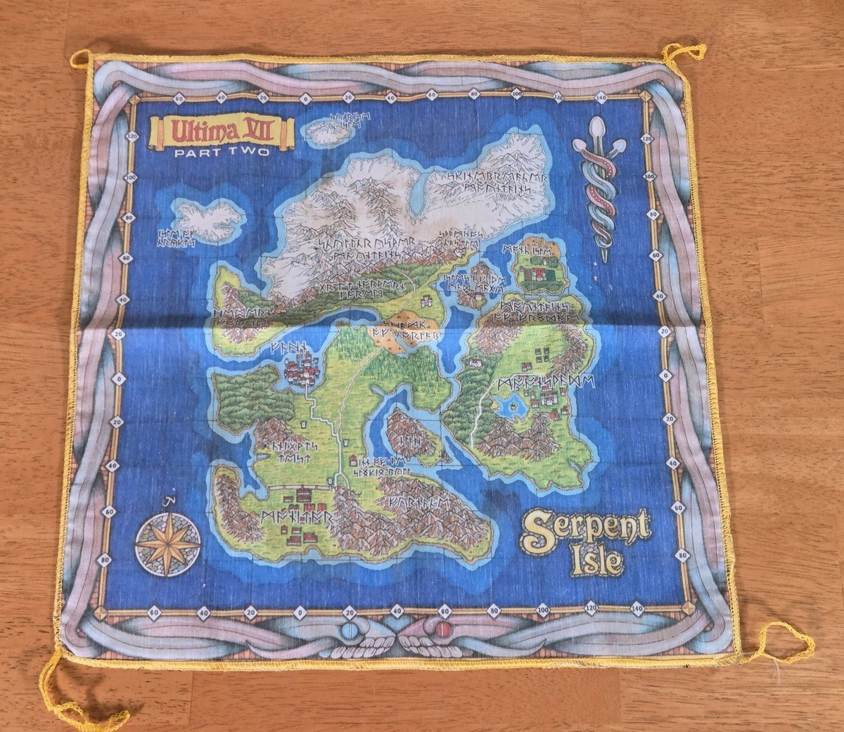 Ultima VII Part Two Serpent Isle Origin IBM PC Big Box Game Complete CIB Map