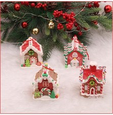 Christmas Pendant House Resin Christmas Hanging Ornaments For Christmas Tree