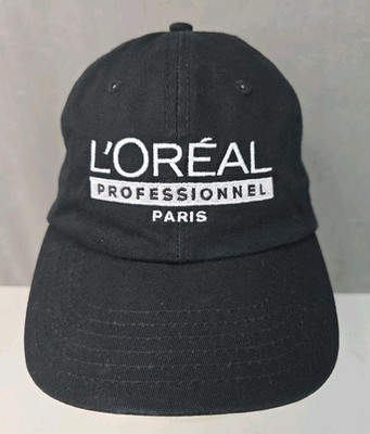 Loreal Professionnel Paris hat black strap back makeup cosmetics cap