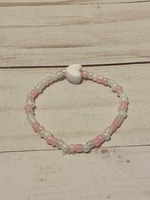 Valentine Beaded Bracelet Heart Bracelet Seed Bead Bracelet Girls Kids Jewelry