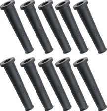 Cord Boot Protector 10PCS PVC Strain Relief Cable Sleeve Hose Rubber Black