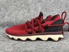 Sorel Kinetic Lace Shoes Womens Size 8 Red Knit Casual Sneakers NL3227-613