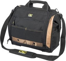 Custom Leathercraft1537 Multi-Compartment Tool Carrier, 30 Pocket, 13", Multi 