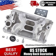 Aluminum Dual Plane 4 Barrel Intake Manifold For 70-91 Jeep Cj5 Cj6 Cj7 Amc Amx Aluminum Dual Plane 4 Barrel Intake Manifold For 70-91 Jeep Cj5 Cj6 Cj7 Amc Amx