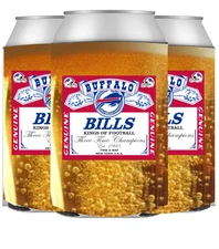 Buffalo Bills Koozies / Can Koozie, 3, 6, and 12 Pack