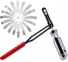 10mm Jam Nut Adjustment Tool Feeler Gauge 16-Blade Valve Stud Honda Toyota