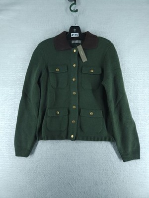 J. Crew Short Barn Jacket In Vintage Wool - Avocado Brown Nwt $228