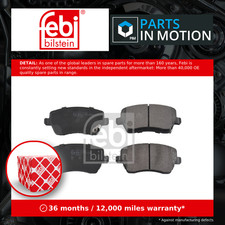 Brake Pads Set fits NISSAN VERSA Mk2 1.5 Front 2011 on HR15DE D10601HA1A Febi