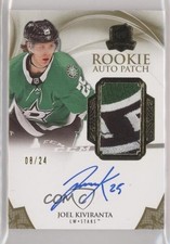 2020 Upper Deck The Cup Rookie Gold Foil 8/24 Joel Kiviranta #132 Patch Auto a2v