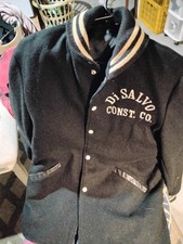 Vintage Butwin Varsity Jacket black and White XL Wool