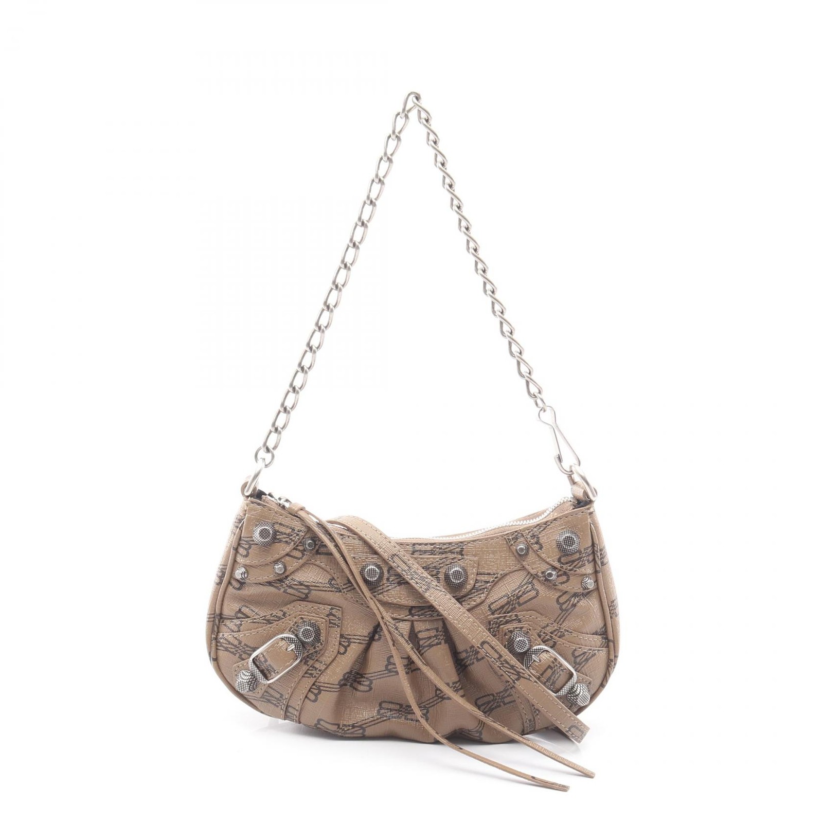 Balenciaga Le Cagole Mini BB 2-Way PVC Bag Gray #R627169
