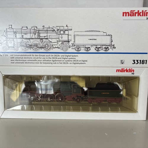 Märklin H0  33181 Dampflok K.Bay.Sts.B. Reihe S 3/6 3673 Delta-Digital OVP unbie | Zustand: Neu
