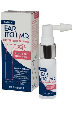 eosera  Ear Itch MD  - Drops for Itchy Ears | Dry Relief 15 mL, Navy 