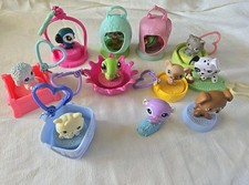 19pc lot of LITTLEST PET SHOP McDonalds Happy Meal clip TOYS LPS cat dog bird