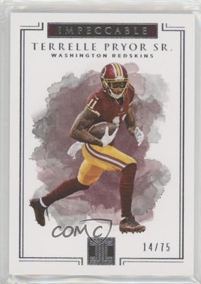 2017 Panini Impeccable 14/75 Terrelle Pryor Sr #77 9gt