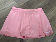 Nike Court Dri-Fit Victory Tennis Skort Womens Sz L Pickleball Golf Pink Skirt