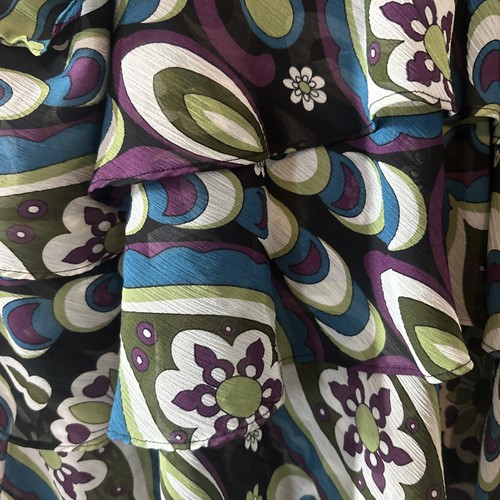 Lane Bryant Woman V Neck Sleeveless Floral Blouse Ruffle Size 26 W - Picture 5 of 15