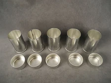 NOS! 10 Vintage Eastman Kodak 70mm Roll Film Metal Canisters Hasselblad Can