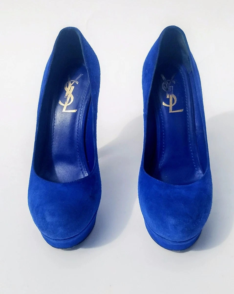 Ysl hotsell blue shoes