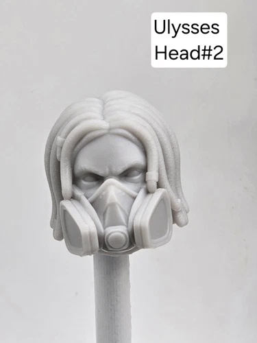 3d Printed Wasteland VEGAS ULYSSES HEAD#2 1:12 6" Classified/ Legend Compatible