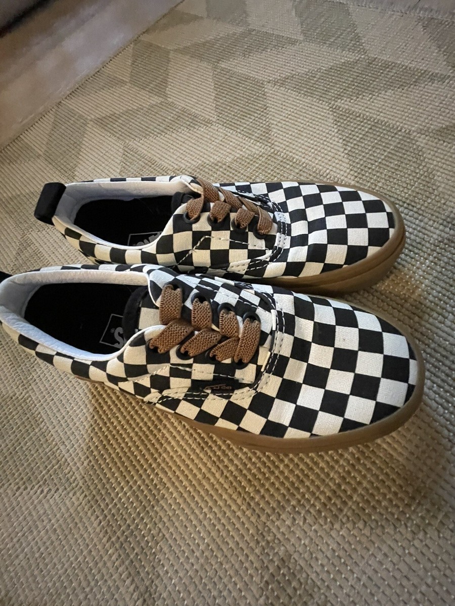 Checkerboard Black And White Vans Without Laces Vans Slip On VR3