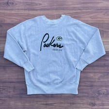 Vintage 90s Green Bay Packers NFL Football Embroidered Crewneck Sweatshirt Sz XL