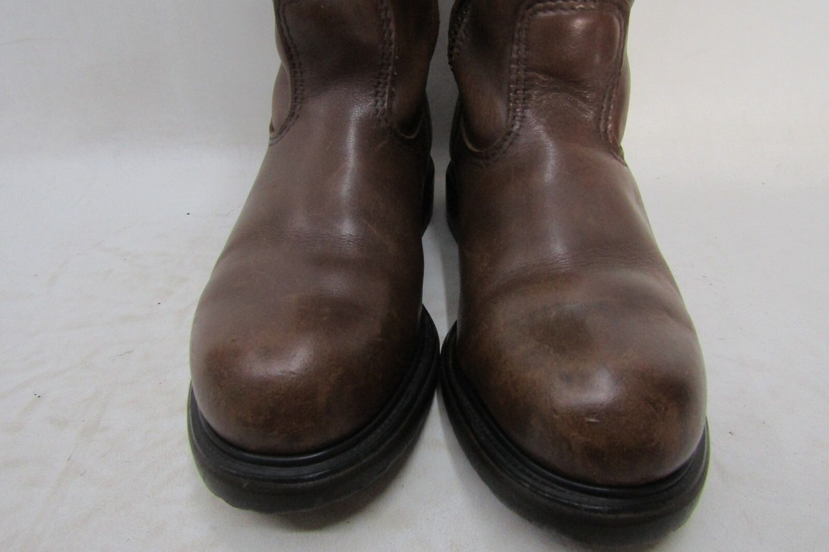 Red Wing Pecos Mens Size 7 EE Brown Leather Zip Steel Toe Work Cowboy Boots Red Wing Pecos 2231 Steel Toe Boots Men main image 2