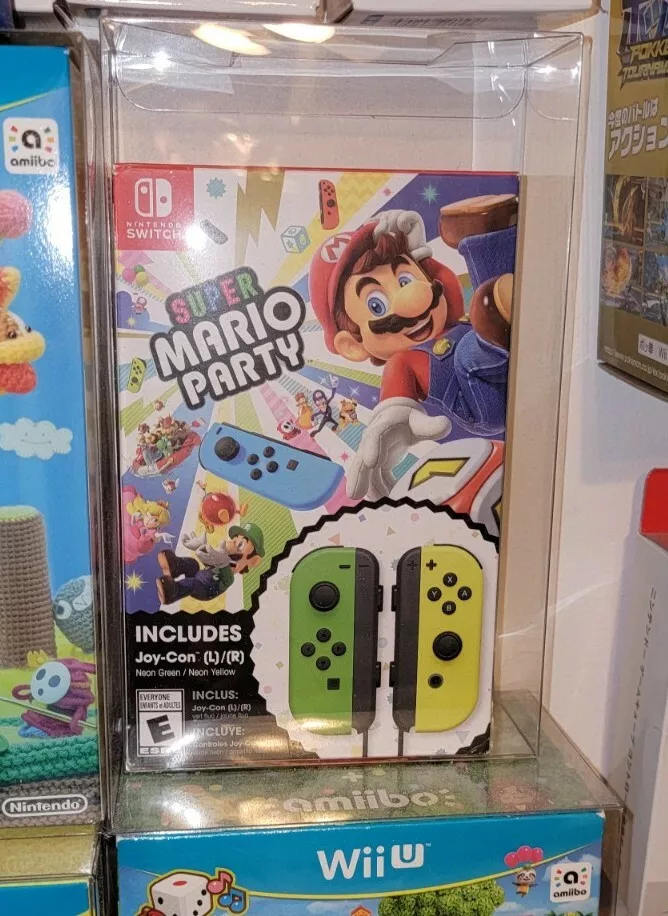 Super Mario Party Neon Green/Neon Yellow Joy-Con  - Best Buy