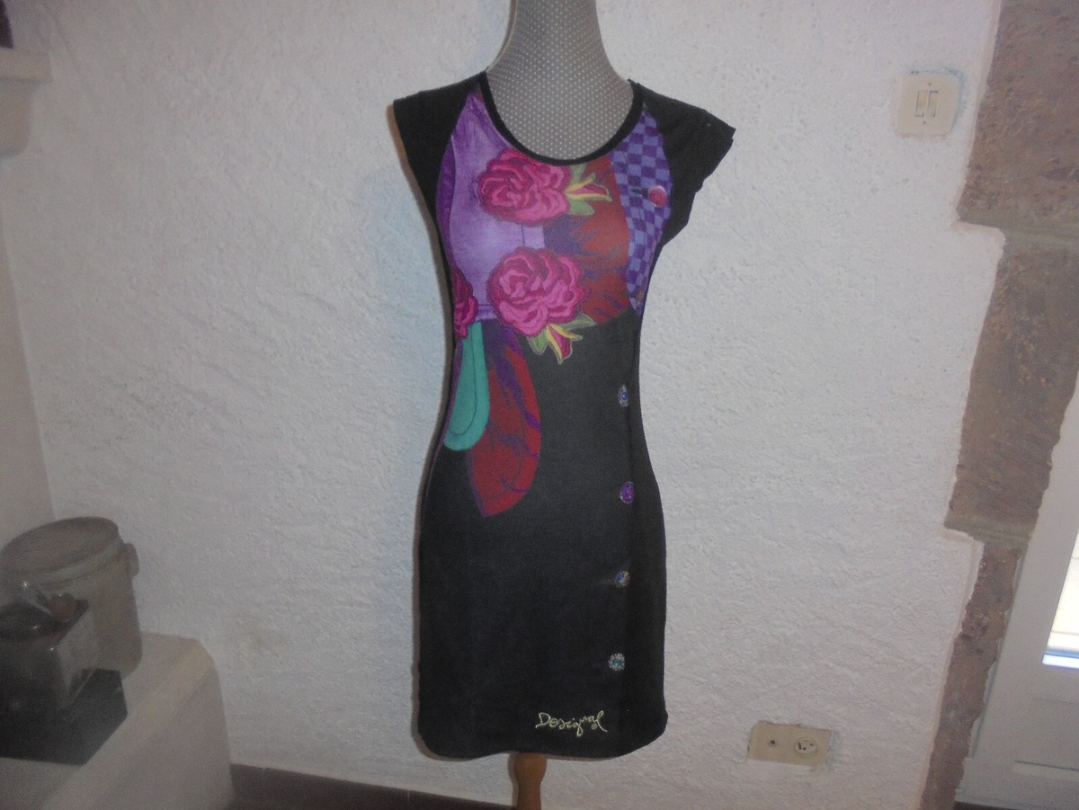 Robe Desigual Multicolore Taille XS (36) - Longueur 89 Cm - Neuf Avec étiquettes