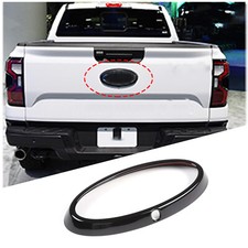 Glossy Black Rear Car Logo Emblem Badge Ring Cover Fit For Ford Ranger 23-24 Glossy Black Rear Car Logo Emblem Badge Ring Cover Fit For Ford Ranger 23-24