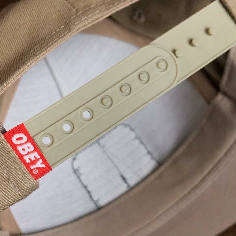 Obey RED Patch Logo Snapback Hat Adjustable Size … - image 4