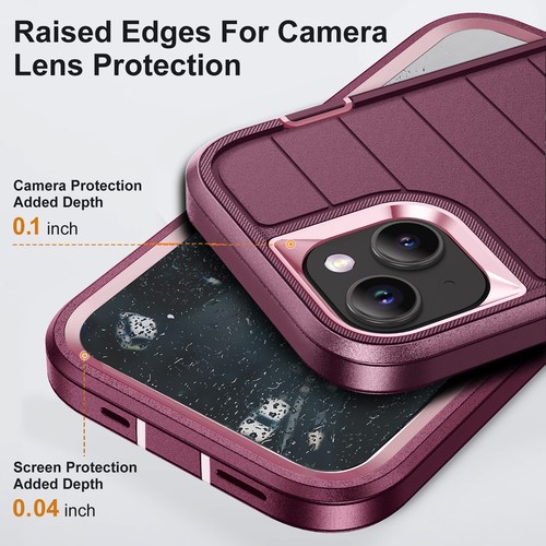 Funda híbrida a prueba de golpes con soporte para Apple iPhone 13/13 Pro Max - Imagen 34 de 57