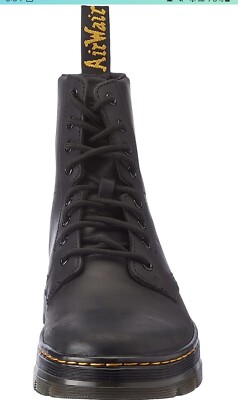 Dr. Martens Unisex Adults 8-Eye Boot, Black Greasy, US Men's 11