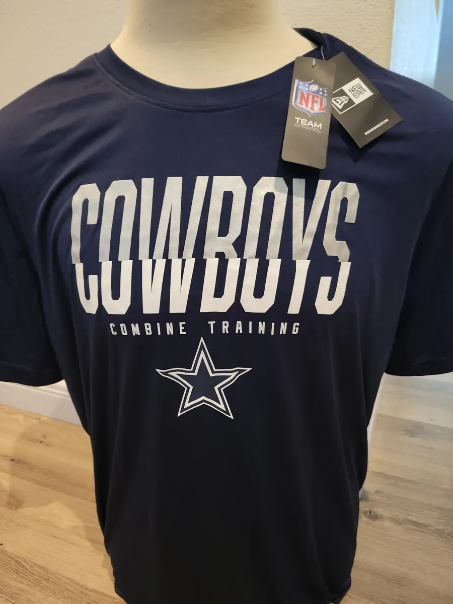 New Era 2XL Men's NFL Dallas Cowboys Team Apparel Combine Training Navy  Shirt