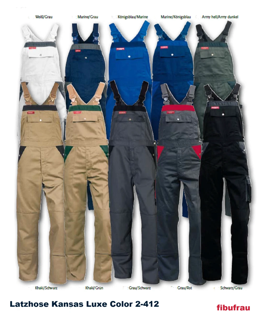 KANSAS LUXE 108425 Latzhose Color 2-412 Gr.56a,58a, Abverkauf 