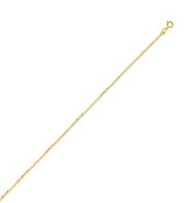 10k Solid Yellow Gold Mariner Link Chain Bracelet, Anklet, or Necklace 