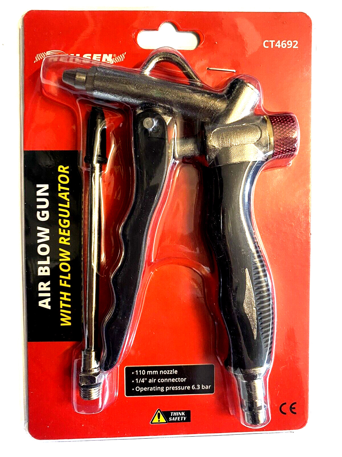 Air Blow Gun Compressed Duster Nozzle Compressor With Flow Regulator CT4692