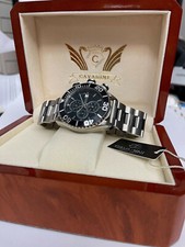 CAVADINI Herrenuhr Chronograph Komplett Edelstahl Taucher-Design sport CV-1250