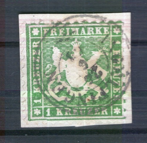 Württemberg 25b Buona Colore Timbrato Luxury Letter Piece (T6882