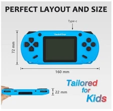 TaddToy 16 Bit Handheld Game Console for Kids Adults, 3.0'' Large Screen...