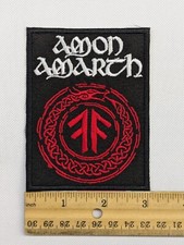 Amon Amarth Patch Swedish Melodic Death Metal Viking Metal Band Logo