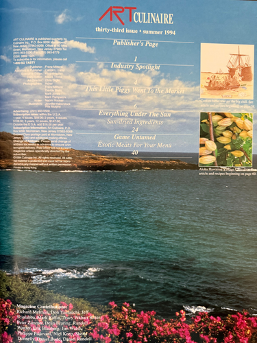 Art Culinaire 33 Summer 1994 Chocolate Hawaii Philippe Padovani RIP - Afbeelding 2 van 2