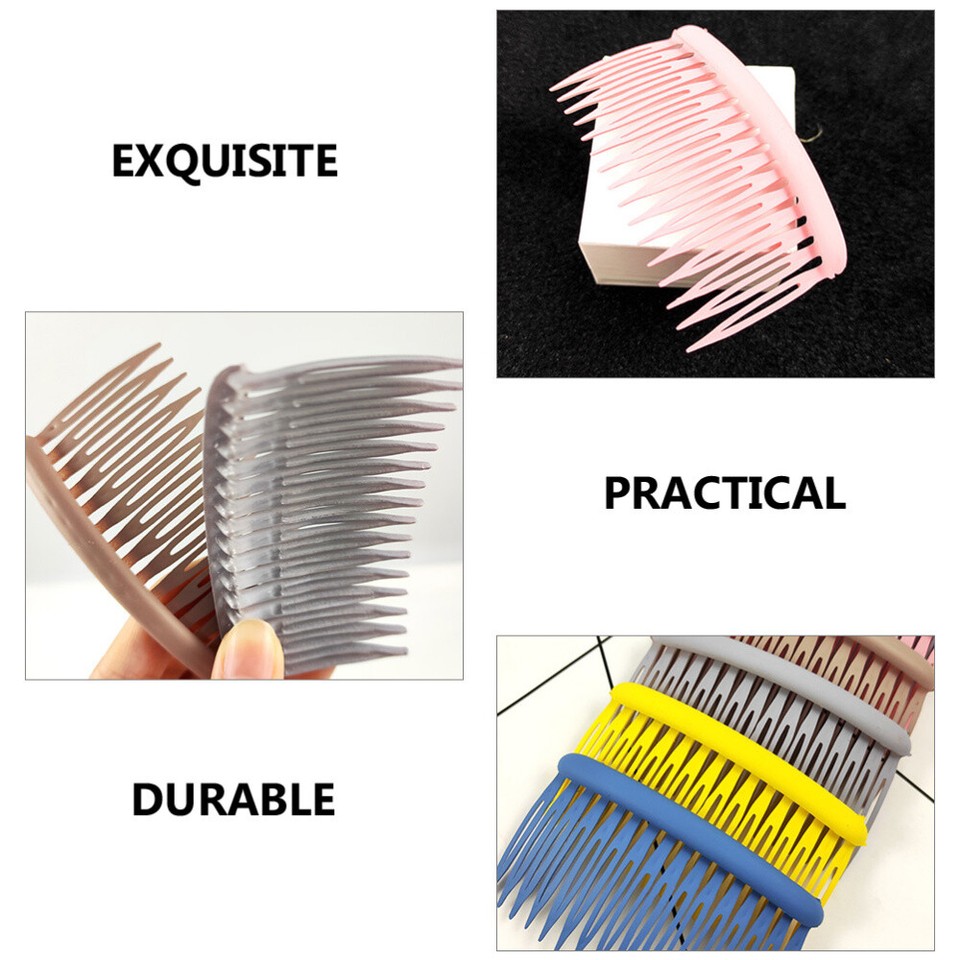 12 Pcs Combs Hair Clips Plastic Scrub Embellishments Women's eBay