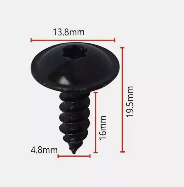 10 Vis 5X16X15 Torx VW SEAT SKODA PORSCHE AUDI N90775001 N90648702 Universel - Photo 2/4