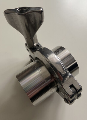 Tri-Clamp DN40 DIN (41mm)  kompl. Verbind.-Satz 1.4435/EPDM Edelstahl Ferrule